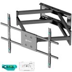 Onkron support tv mural orientable et inclinable pour 42?110 jusqu 100 kg vesa 100x100 - 800x600 noir ...