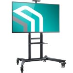 Onkron support tv sur roulettes 55?90 pouces jusqu?� 75 kg vesa 200x200?800x600 hauteur r�glable meuble ...