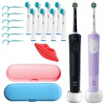 Brosse  dents lectrique - oral - b - vitality pro - violet et noir - minuteur 2 min - oscillant - rotatif ...