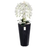 Orchidée artificielle - botle - h 115 cm - fleurs réalistes - pot moderne - entretien facile Orchidée artificielle - botle - h 115 cm - fleurs réalistes - pot moderne - entretien facile