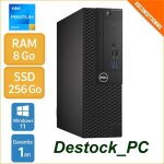Ordinateurs de bureau dell 3050 ? reconditionnement ? intel g4560 ? ssd ? 8go ? windows 11 pro