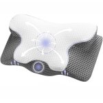 Oreiller cervical ergonomique en mousse  mmoire de forme - soulagement de la douleur 60 x 34 x 10 / ...