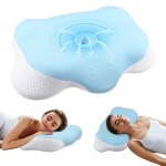 Oreiller cervical papillon memoire forme pour la nuque sur le dos ou sur le ventre oreiller ergonomique ...