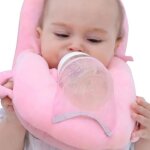 Oreillers dalimentation pour b�b� - marron rose r�glable confort optimal pr�vention s d�formations �niennes ...