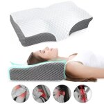 Oreiller ergonomique cervical oreiller mémoire de forme en mousse oreiller orthopédique anti douleur ... Oreiller ergonomique cervical oreiller mémoire de forme en mousse oreiller orthopédique anti douleur ...