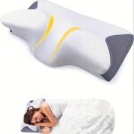 Oreiller ergonomique cervical oreiller m�moire de forme en mousse oreiller orthop�dique anti douleur ...