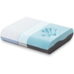 Oreiller ergonomique cervicaloreiller memoire forme gel et charbon de bamboucervical avec housse en bambou ... Oreiller ergonomique cervicaloreiller memoire forme gel et charbon de bamboucervical avec housse en bambou ...