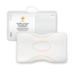 Oreiller ergonomique duo - mousse � m�moire de forme - ajustable 10 / 12 cm - hypoallerg�nique - taie ...