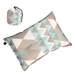 Oreiller gonflable automatique - gigicial - 45x30 cm - �ponge - tissu - style ethnique