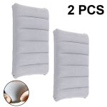 Oreiller gonflable compressible 2 pices soutien ergonomique pour le camping le bureau et les voyages ...