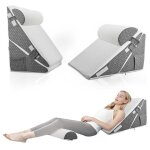 Oreiller incliné triangle pliable en mémoire de forme pour lapnée du sommeil reflux acide réglable de ... Oreiller incliné triangle pliable en mémoire de forme pour lapnée du sommeil reflux acide réglable de ...