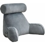 Oreiller de lecture pour repos au lit grand coussin de dossier pour adulte support dorsal avec accoudoirs ...
