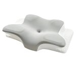 Oreillers - promo linge - ergonomique � m�moire de forme - polyester - 60x40 cm - blanc