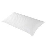 Oreiller plumes de canard et duvet jacquard stri confort quilibr - collection duvet - 30 x 50 cm