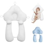 Oreiller de sommeil latral pour bb - pillow - confortable rglable amovible - bleu