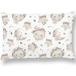 Oreiller avec taie - 33x45 - aster white superbe bebe