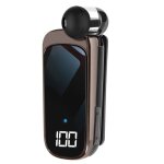 Oreillette bluetooth - linq - noir - autonomie 20h - c�ble r�tractable - �cran led