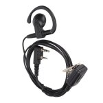 Oreillette radio bidirectionnelle en forme de g talkie - walkie casque 2 broches avec micro lline pour ...
