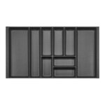 Orga - box 2 range - couverts profondeur : 461 x largeur : 809 mm anthracite avec structure canvas