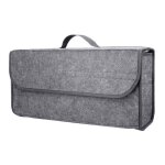 Organisateur de coffre voiture bote de rangement de voiture sac en tissu moquette grande sacoche de rangement ...