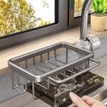 Organisateurs d�vier - porte - torchon - �gouttoir d�vier - porte - �ponge - �gouttoir de robinet - amovible ...