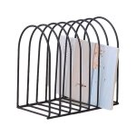 Organisateur de dossiers en fil mtallique dor support de rangement vertical pour classeur de bureau ...