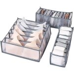 Organisateur de tiroir pour sous - vêtements lot de 3 boîtes avec séparateurs pour chaussettes cravates ... Organisateur de tiroir pour sous - vêtements lot de 3 boîtes avec séparateurs pour chaussettes cravates ...