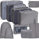 Organisateur de voyage valise bagages lot de 10 cubes de rangement de voyage pour valiseensemble complet ...
