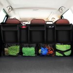 Organiseur de coffre organisateur suspendu � larri�re organisateur de voiture super capacit� avec 4 filets ...