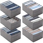 Organiseur de garde - robe lot de 6 organiseur de tiroir pour sous - v�tements organiseurs de placard ...