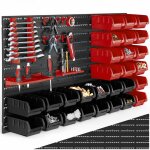 Organiseur - tectake - magazine de petites pi�ces avec 28 bo�tes empilables supports doutils et porte ...