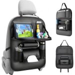 Organiseur pour voiture - kick mats - cuir de protecteur de si�ge arri�re - noir noir yyv