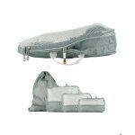 Organiseur de voyage bagage sac compression packing cubes rangement valise (bleu acier 4)