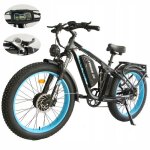 Orlms v3 v�lo �lectrique tout - terrain 2 moteurs 3000w 60km / h batterie 52v 25ah fat bike 26x4. 0 puissant ...