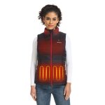 Ororo gilet chauffant femme avec batterie veste chauffante sans manche femme manteau sans manche chauffant ...