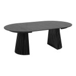 Osaka table  manger incluant 2 rallonges 120x120 - 160 - 200cm noir.