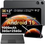 Oscal pad 100 tablette tactile 12 android 15 2. 4g + 5g wifi ram 36go rom 256go / sd 2to 9000mah 16 + ...
