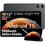 Oscal pad 100 tablette tactile 12 android 15 2. 4g + 5g wifi ram 36go rom 256go / sd 2to 9000mah 16mp ...