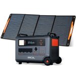 Oscal powermax 6000 rservoir solaire portable 3600wh(6000wh) + oscal pm200 pro panneau solaire pliable ...