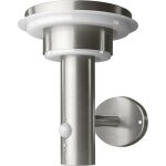 Osram homelighting endura style solar wall sensor double circle 6w stainless steel 4099854455384 applique ...