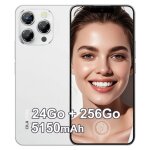 Oukitel p1 t�l�phone portable 6. 7 fhd + empreinte digitale sur l�cran 8go + 256go 5150mah 50mp nfc gps ...