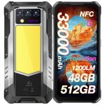 Oukitel wp100 titan t�l�phone portable incassable 512go 33000mah 200mp 6. 8 smartphone robuste avec projecteur ...