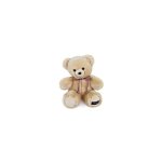 Ours en peluche - mailou - champagne - 35 cm - fabriqu en france - mixte
