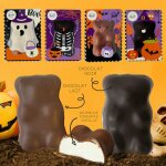 Ourson guimauve dhalloween enrobage chocolat lait - coloris du coffret al�atoire
