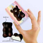 Ourson guimauve xl licorne - chocolat noir