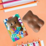 Ourson guimauve xl guimauve vanille enrob de chocolat lait collection merci matresse matre atsem nounou ...