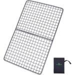 Outdoor grill rack grillag�e en titane ext�rieur mini assiette grillag�e camping grillag� cuisson refroidissem ...