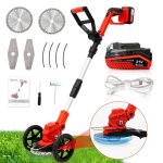 Outigo tondeuse  gazon lectrique sans fil dbroussailleuse avec batterie 21 v 4 ah tondeuse  gazon ...