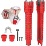 Outil de cl  robinet 8en1installateur robinet et dvier antidrapant outil de cl tuyau de plomberie ...