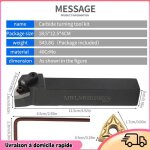 Outils de coupe de tours en m�tal 10pcs cnc cutting toolsrsrs pour le tour en m�tal de qualit� sup�rieure ...